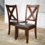 Chaise en bois massif Pettry (ensemble de 6)