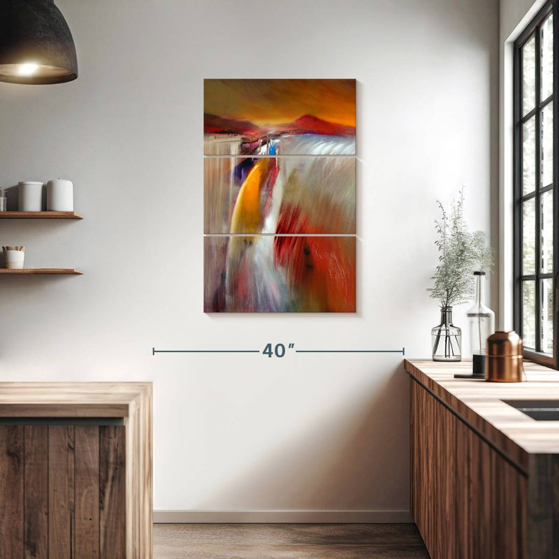 Avery Glowing Waterfall, 38" H x 24" W