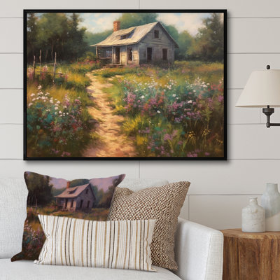 «Rund Quaint Cottage and Garden Oasis II», reproduction sur toile