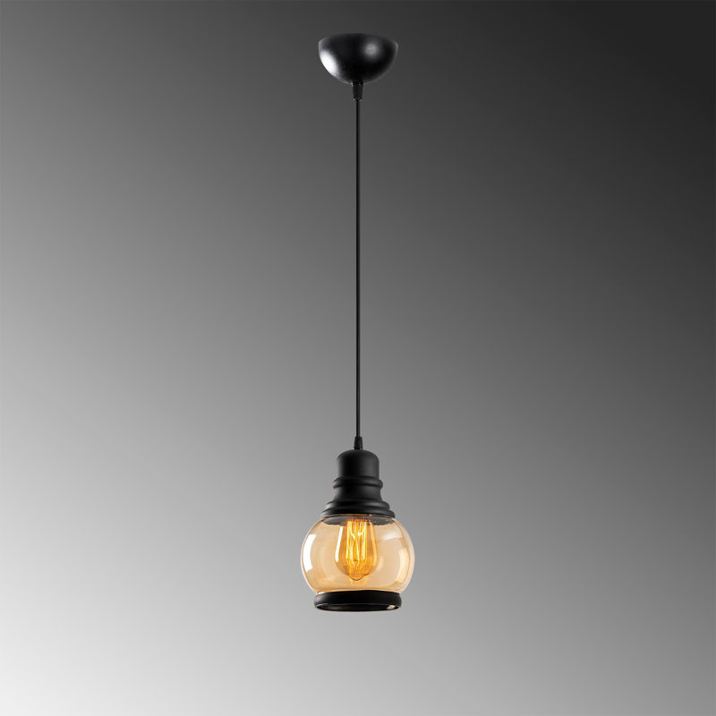 Sydney 1 - Light Black Lantern Pendant