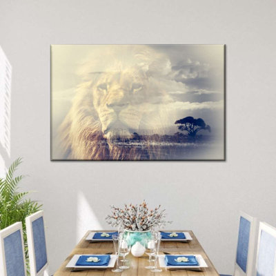 " Kingdom Of Lions Canvas Print "