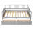 Daybed Wood Frame with Two Drawers, Practical and Timeless Design, Perfect for Storage and Comfort-823064823