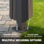 Outsunny 3 x 3 m Outdoor Hardtop Gazebo Canopy w/PC Roof Tan