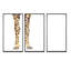 Girafe sur fond blanc, impression sur toile flottante 3 pièces-242010637-242010636