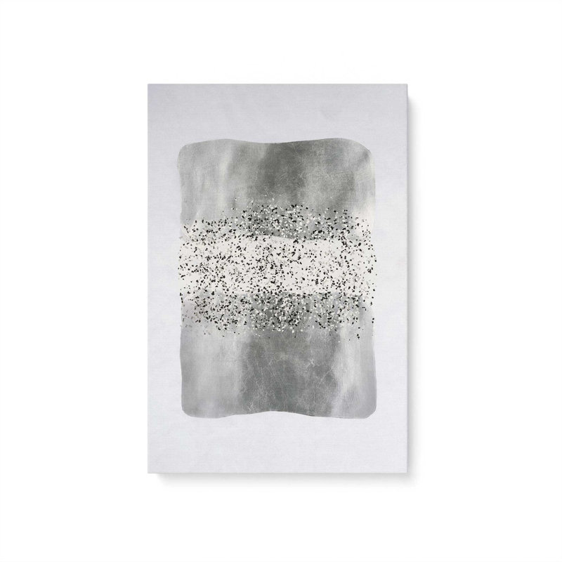 Toile tendue Metallic Rainfall II, H 12 po x l 8 po