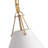 1-Light White Adjustable Iron Pendant