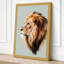 Lion in Profile Modern - Wrapped Canvas-56414977-56414986