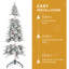 Arbre de Noël 7,5 pi en PE / PVC floqué-715329559