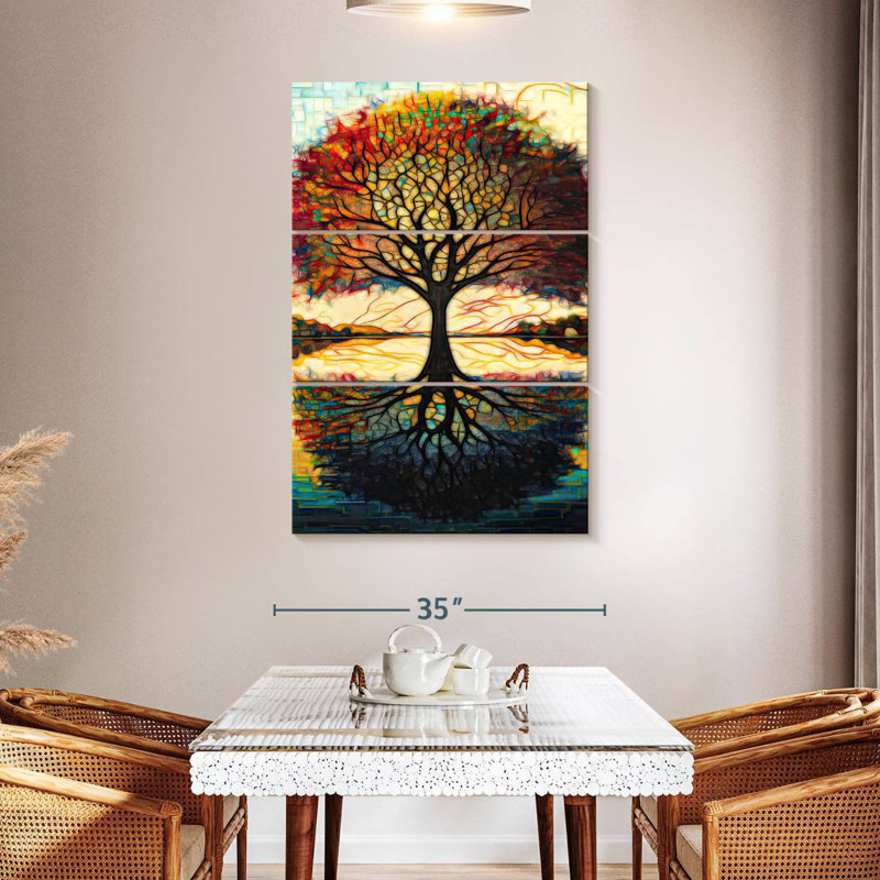 Arbre terrestre Harnek avec branches au paradis, H 50 po x l 32 po