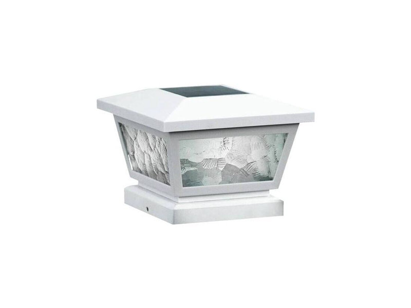 Capuchon de poteau solaire Fairmont blanc Classy Caps FS100W 5x5/4x4/3,5x3,5 pouces