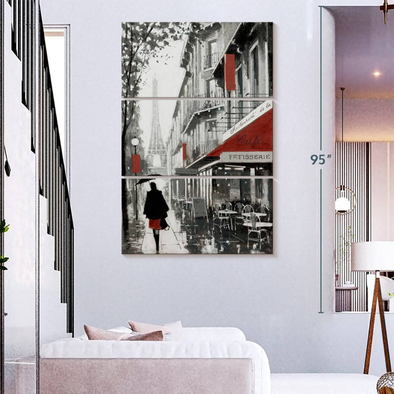 Sireci Rainy Paris I, 74" H x 48" W