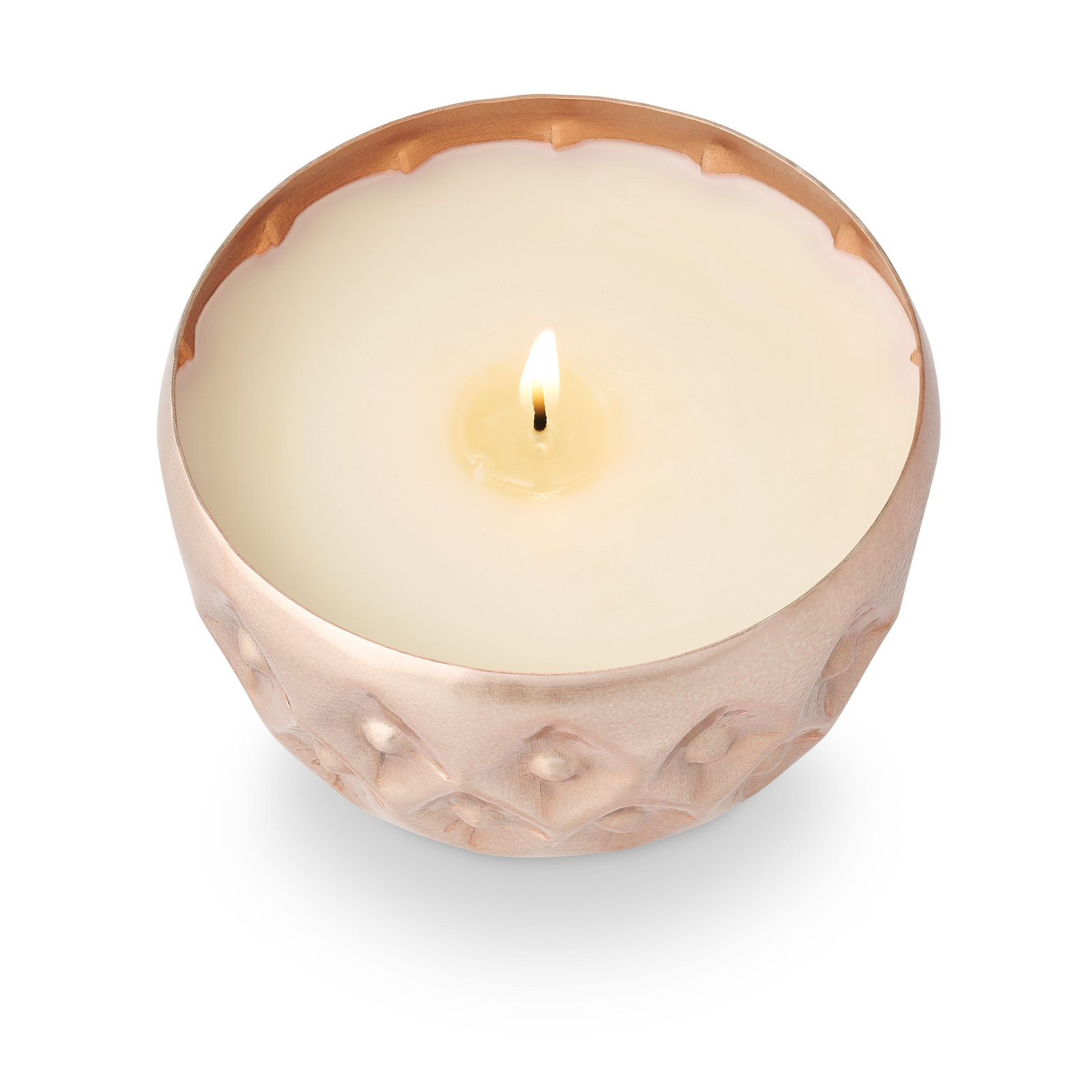 Balsam & Cedar Metal Scented Candle, Pink