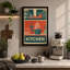 Kitchen Shelves Retro - Wrapped Canvas-131761887-131761888