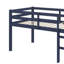 Lit mezzanine simple avec garde-corps et échelle-1817474416