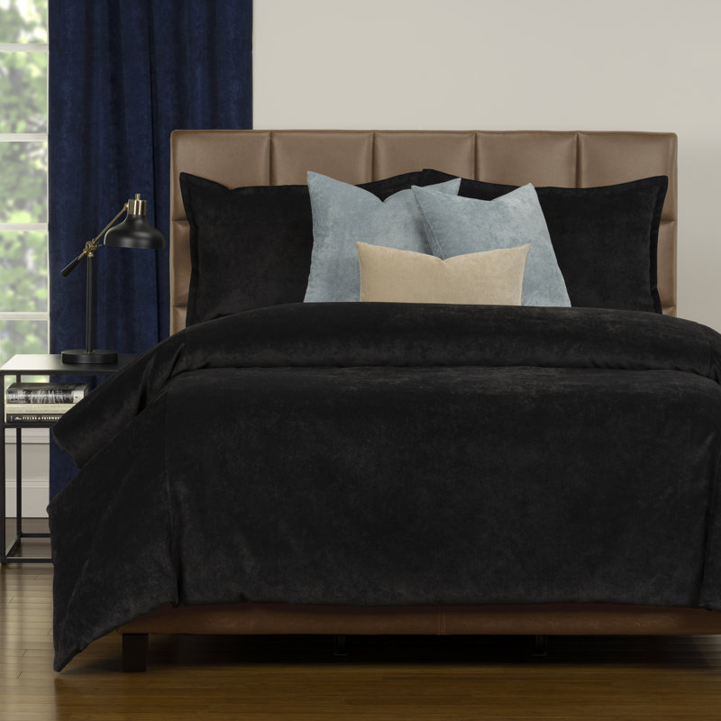 Polyester Channel Duvet Cover & Insert, Full/Double Duvet Cover + 6 Additional Pieces, Night