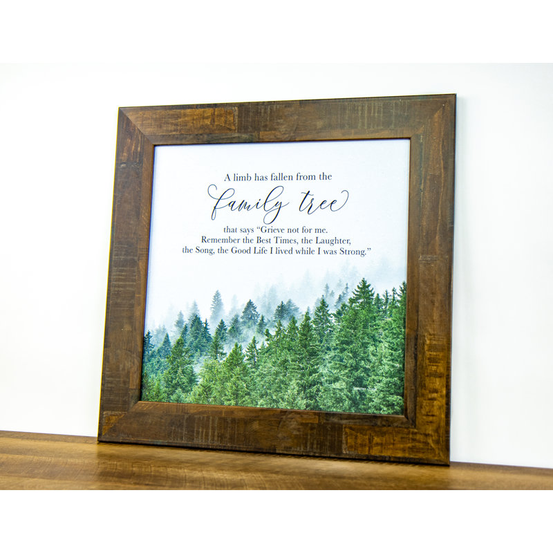«A Limb Has Fallen From The Family Tree», art décoratif
