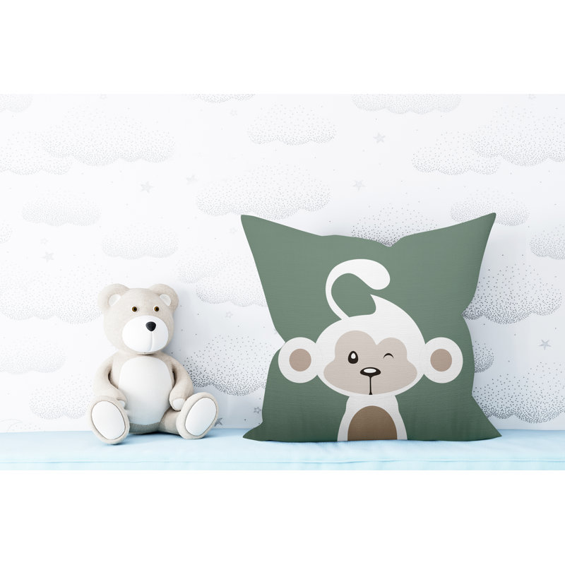 Coussin intérieur Ollie, 19 po x 19 po, Émeraude, Carré