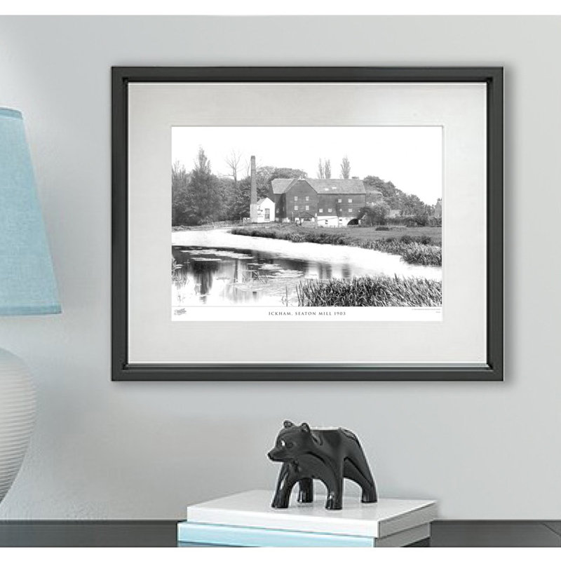 Ickham, Seaton Mill 1903 by Francis Frith - Single Picture Frame Print, 40cm H x 50cm W x 2.3cm D