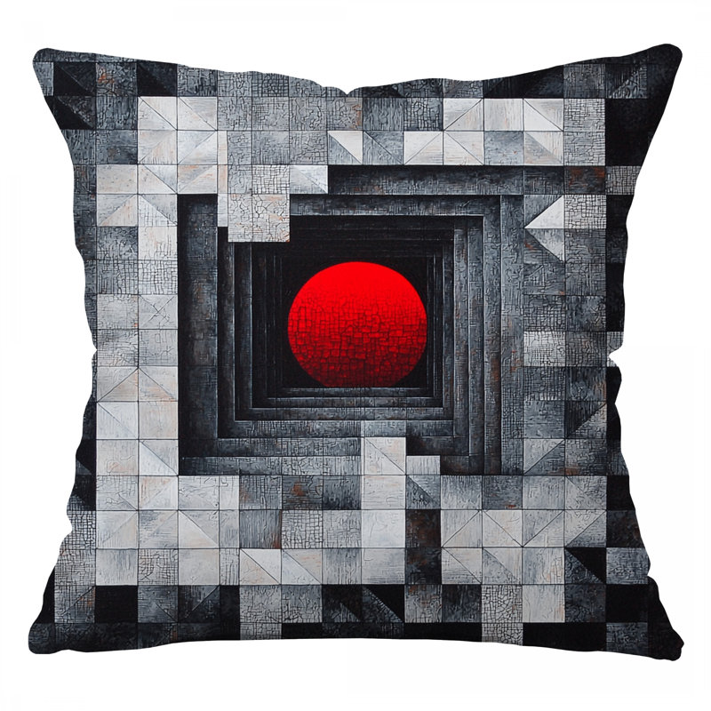 Coussin Abstract Abstract, Carré 26 po