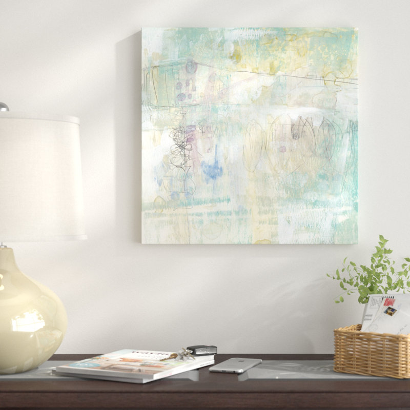 « délavé pastel i », reproduction d’art sur toile, H 37 po x l 37 po x P 1,5 po