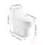 Belfry Bathroom Massenburg 6L LPF Elongated Chair Height Floor Mounted Kit (Seat Included)