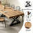 Modern Farmhouse Solid Wood Rectangular Dining Table-317951542