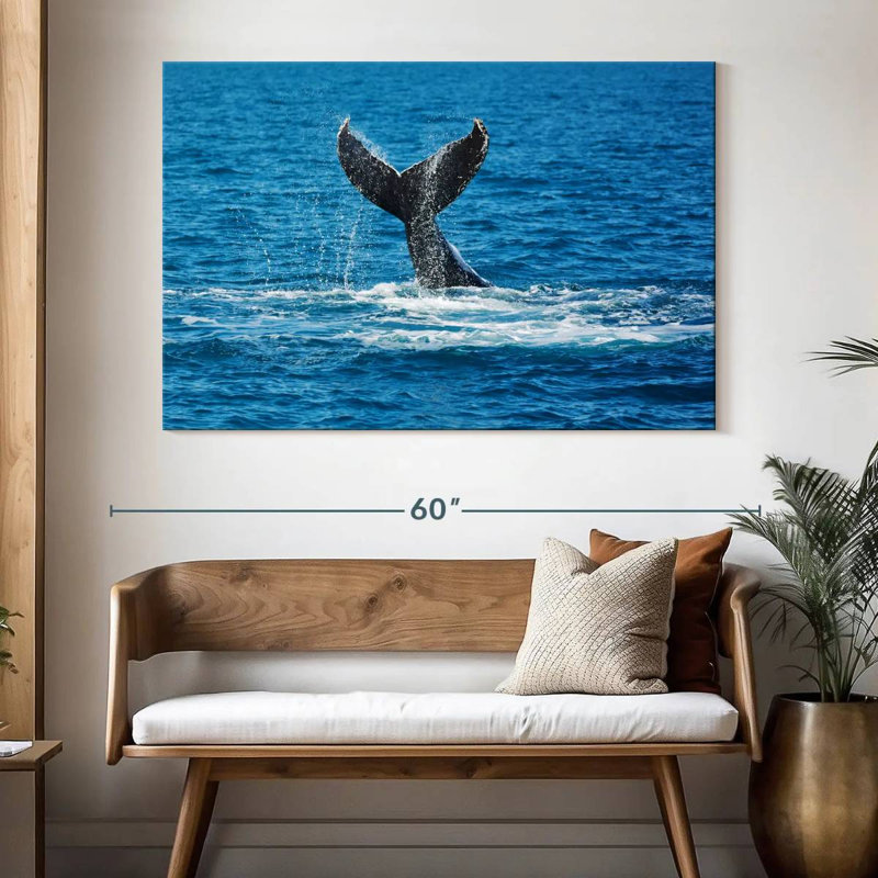 Brampt Whale Tail View, 34" H x 51" W