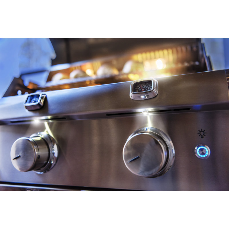 Saber 3-Burner Propane Gas Grill with Cabinet
