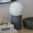 Kai Cement 11 in. Modern LED Small Bedside Table Lamp with Touch Button-128250141