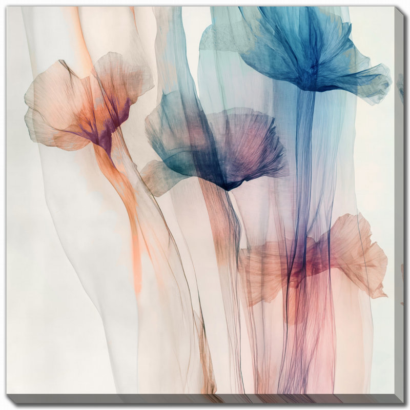 «Sheer Petals I», art mural sur toile