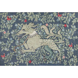The Gryphon Floral Area Rug in Spring Green/Black/Gray Blue/Dusty Jade