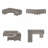 Aliye Upholstered 128 " U-Shaped Seating Component-1382445300