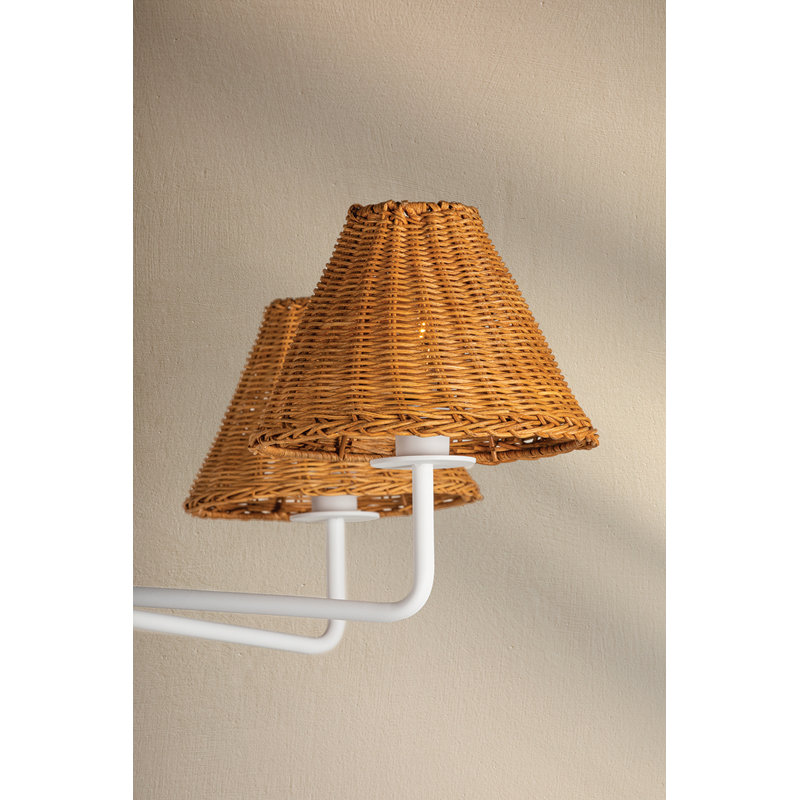 Lustre  AISS 6 lumières, Texture blanc