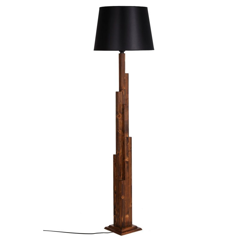 Terrey 165cm Brown Novelty Floor Lamp, Black