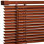 PVC Venetian Window Blind, Moisture-Resistant Wood Effect Finish with Easy Fit Design-440552252-440552237