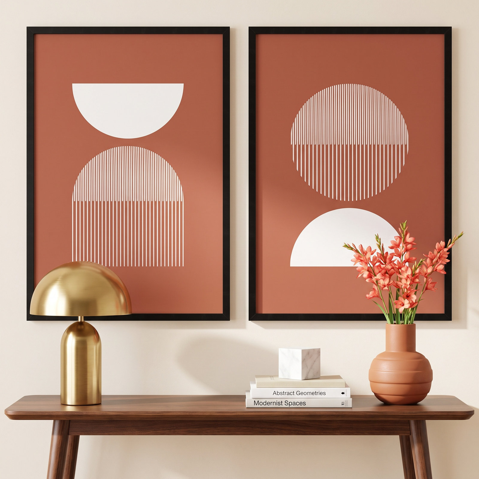 Offline "Mid 31 and 41" 2-Piece Print Set, 48" W x 33" H, Black