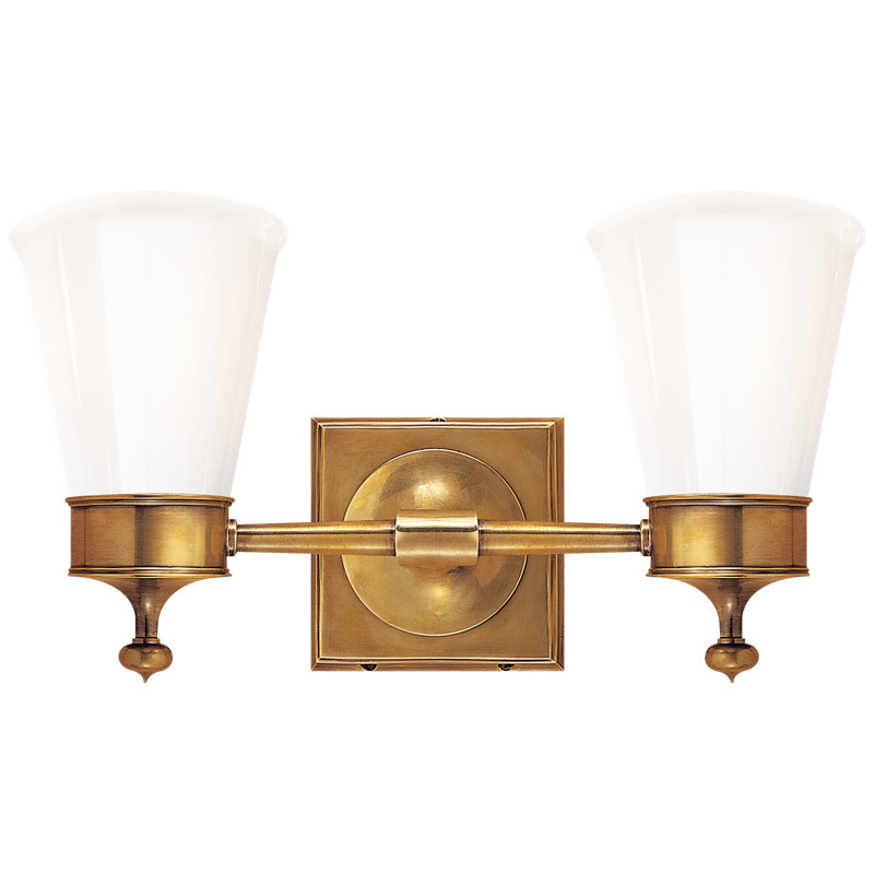 Siena 2 - Light Vanity Light, Hand-Rubbed Antique Brass