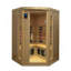 Hemlock Pentagonal Double Opening Glass Sauna Room-A