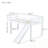 Twin Size Low Loft Bed with Slide, Ladder and Safety Guardrails-799108609