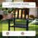 Alyah 6 - Person Metal Patio Dining Set with Rectangular Table