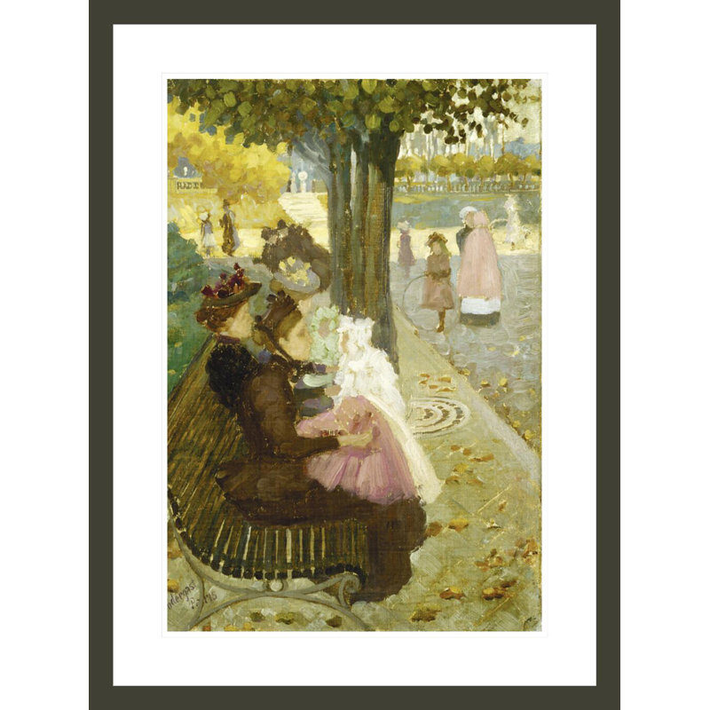 «The Luxemburg Garden Paris» par Maurice Brasil Prendergast, impression giclée sur cadre, H 29,5 po x l 22,07 po