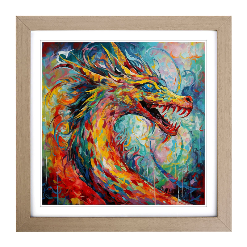 Single Picture Frame Print on Wood, Oak