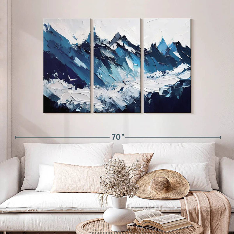Avery Abstract Blue Mountains, 32" H x 50" W