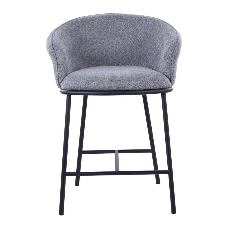 Tabouret de bar 25,5 po Annalaura, Gris foncé