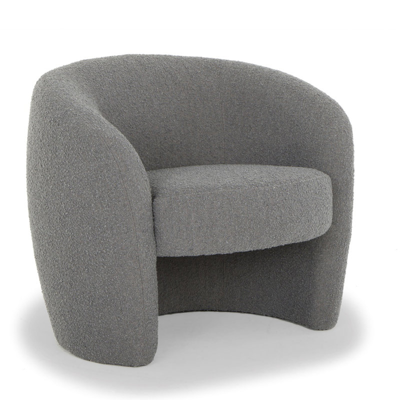Yancy Barrel Chair, Charcoal