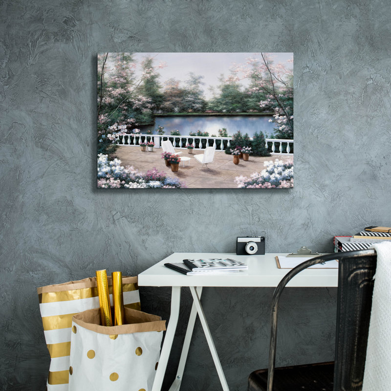 «Terrace View» par Diane Romanello, H 18 po x l 26 po x P 0,75 po