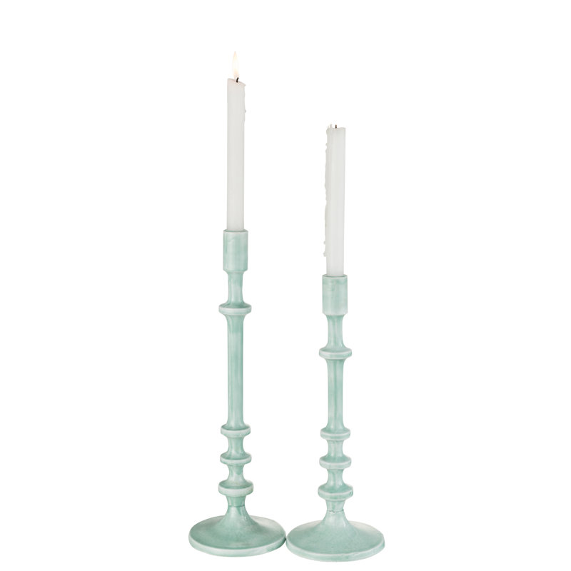 Wood Floor Candelabra, Blue