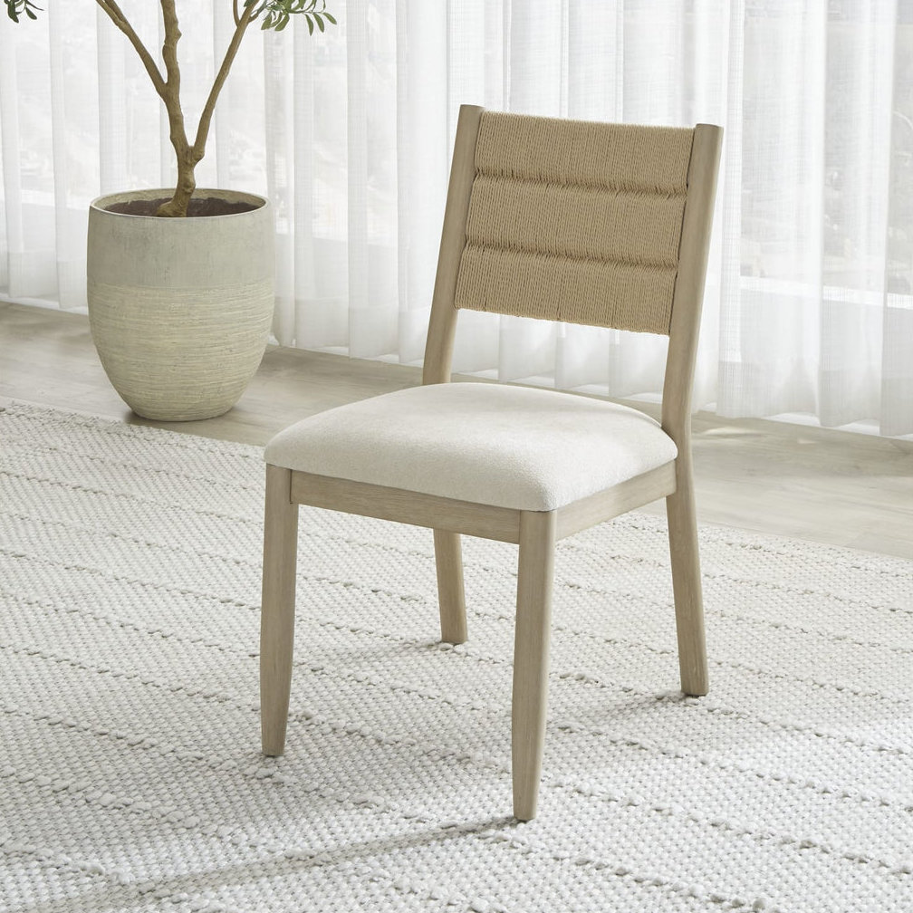 Shay Woven Side Chair, Natural