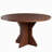Round Dining Table for 4-6 People - 47" Circle Kitchen Dinner Table with Sturdy Pedestal Base, Small Spaces Dinning Room Furniture for Living Room, Kitchen, Apartment, Walnut-770117620