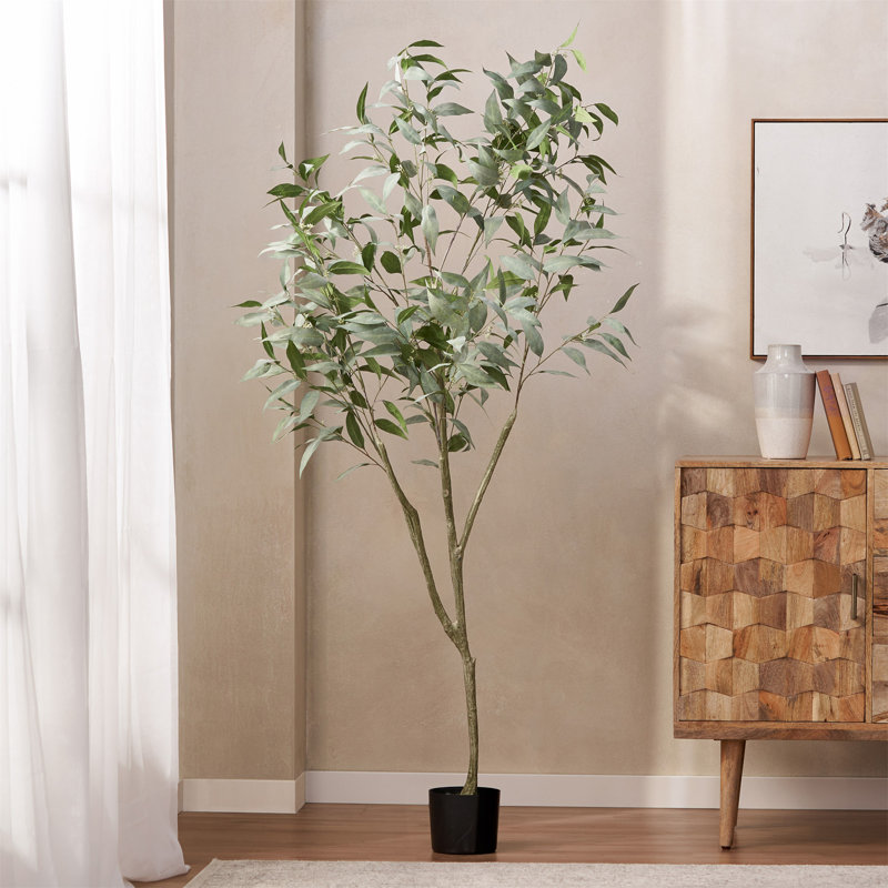 200 cm de feuilles artificielles EUCALYPTUS BONSAï